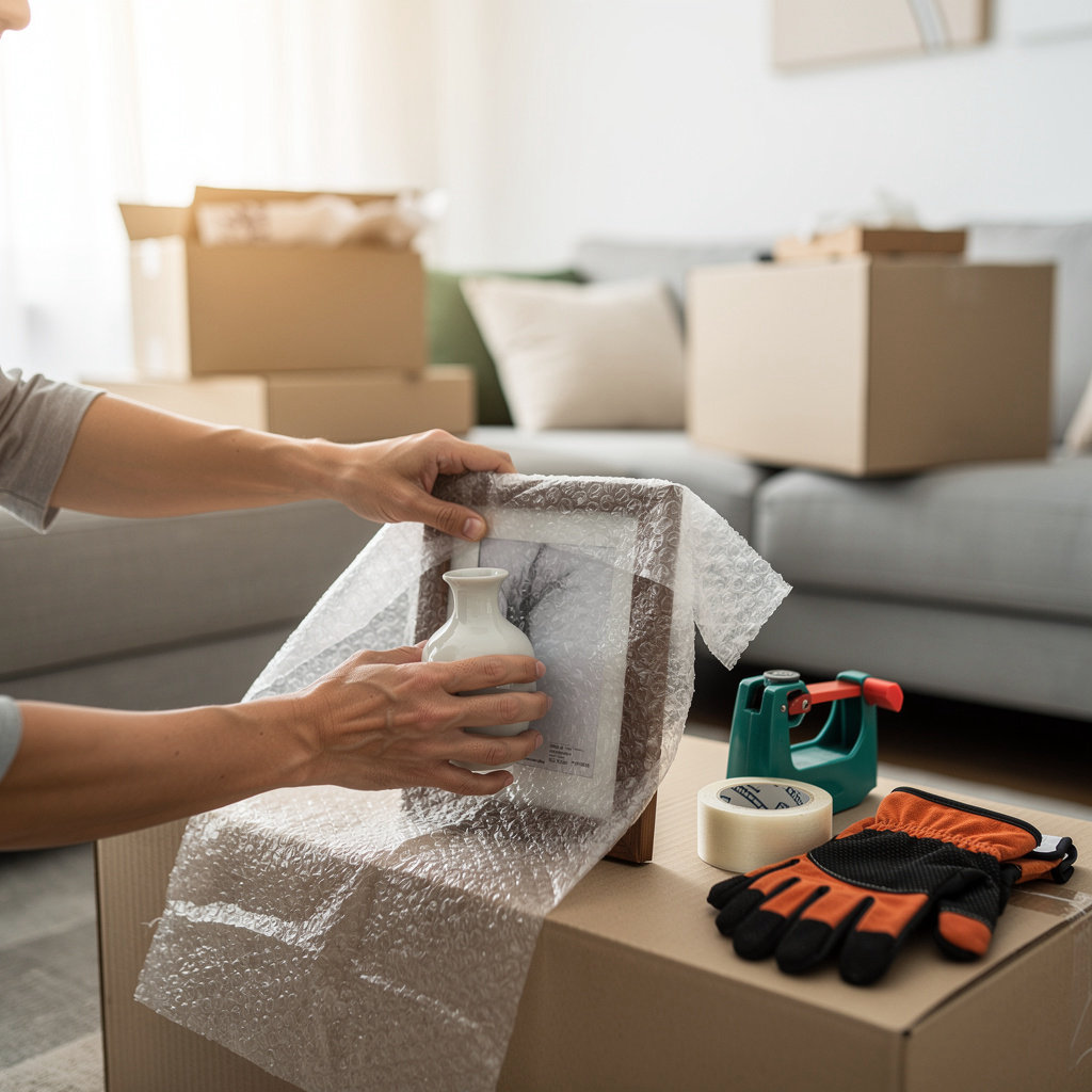 Mesa Moving Experts professional residential moving team carefully handling household items and furniture during home relocation in Mesa, Arizona