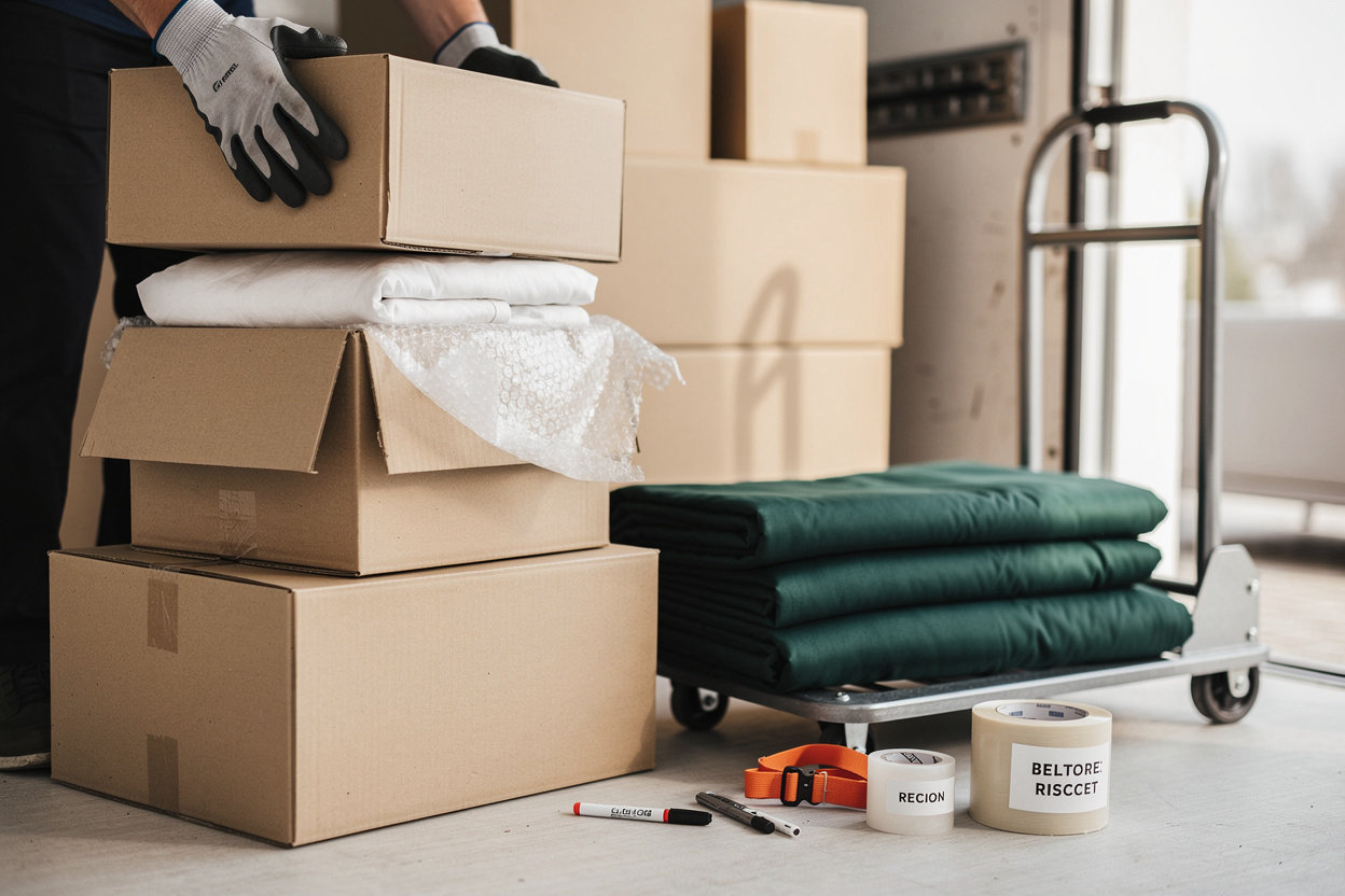 Mesa Moving Experts professional moving services with trucks and team providing residential and commercial relocations